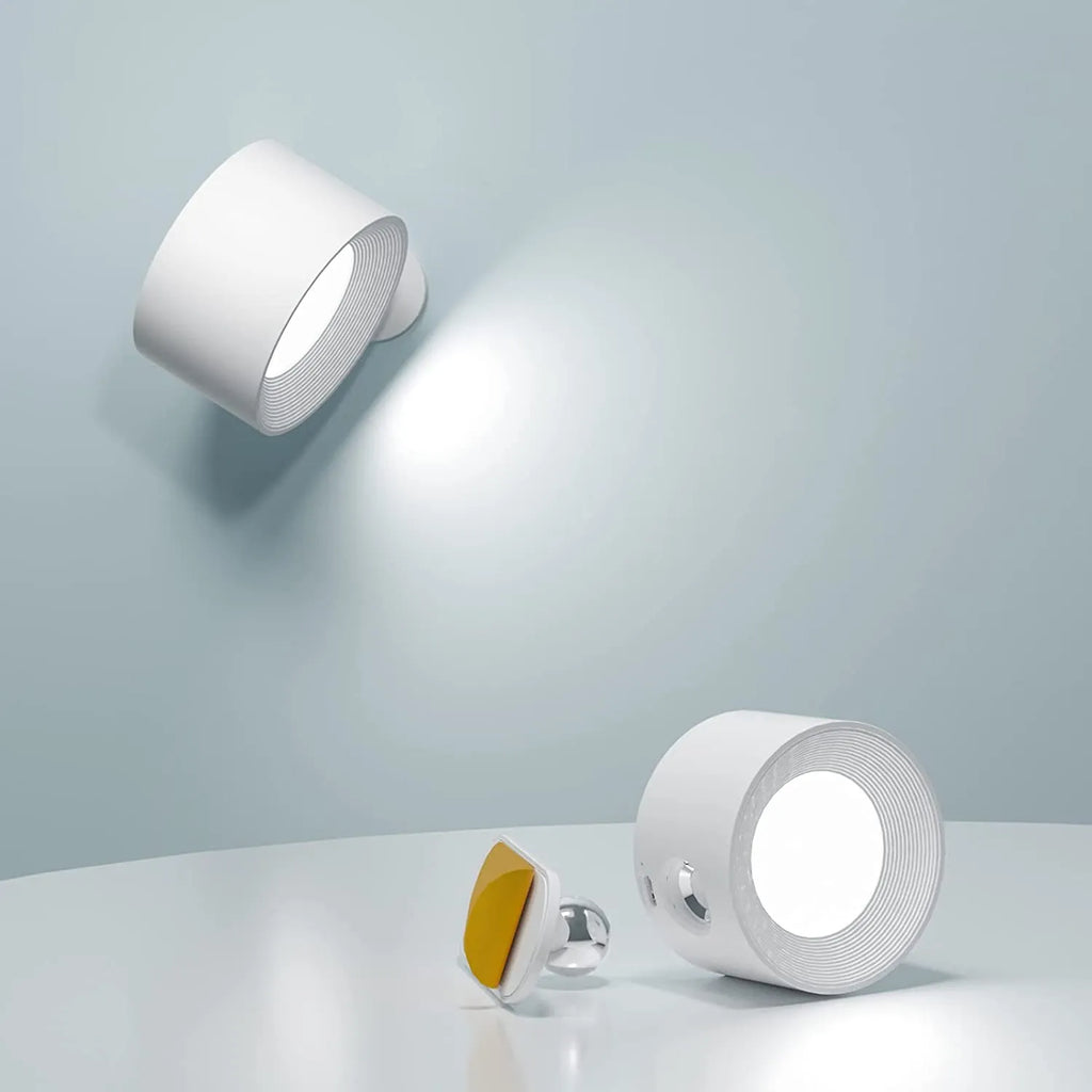 Bezprzewodowa lampa ścienna z funkcją ładowania - LumoFlex