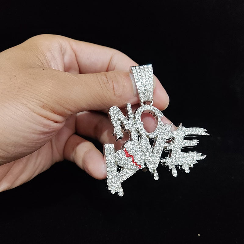 Sterling Mystique | Hip Hop Cuban Chain Necklace - NO LOVE