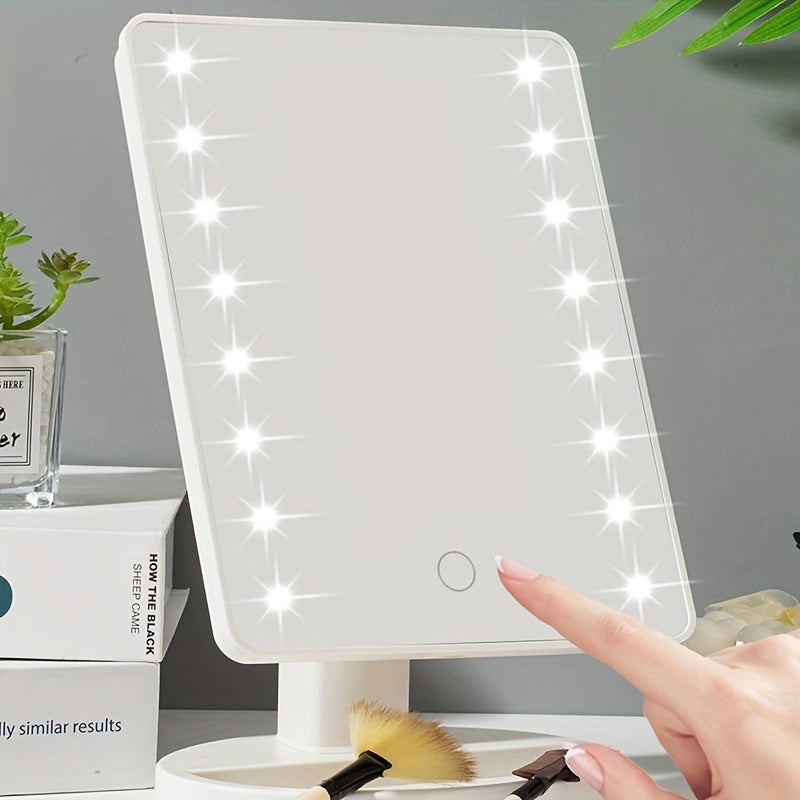 GlowPerfect - Lusterko do Makijażu z 16 Regulowanymi LED