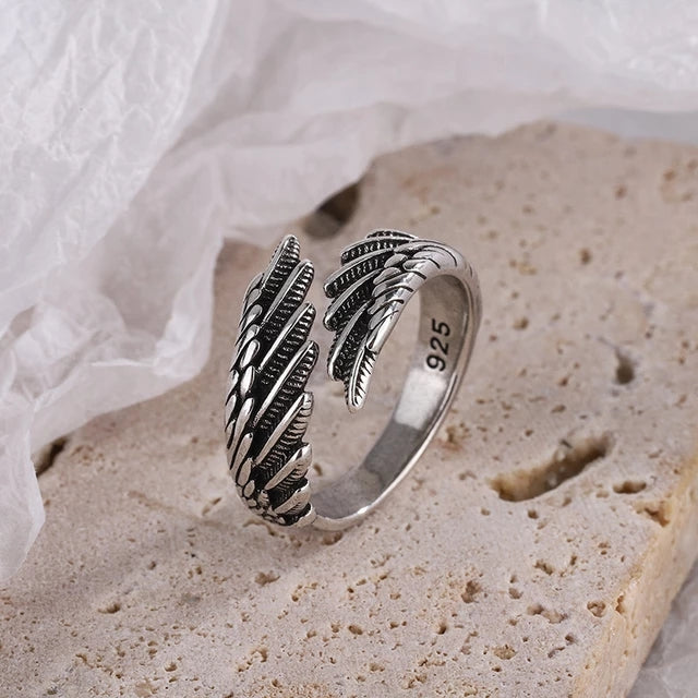 Metropolis Mystik | 925 Sterling Silver Guardian Angel Ring