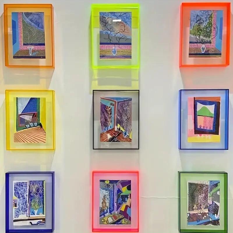 Nowoczesny świetlny obraz w unikalnym kształcie