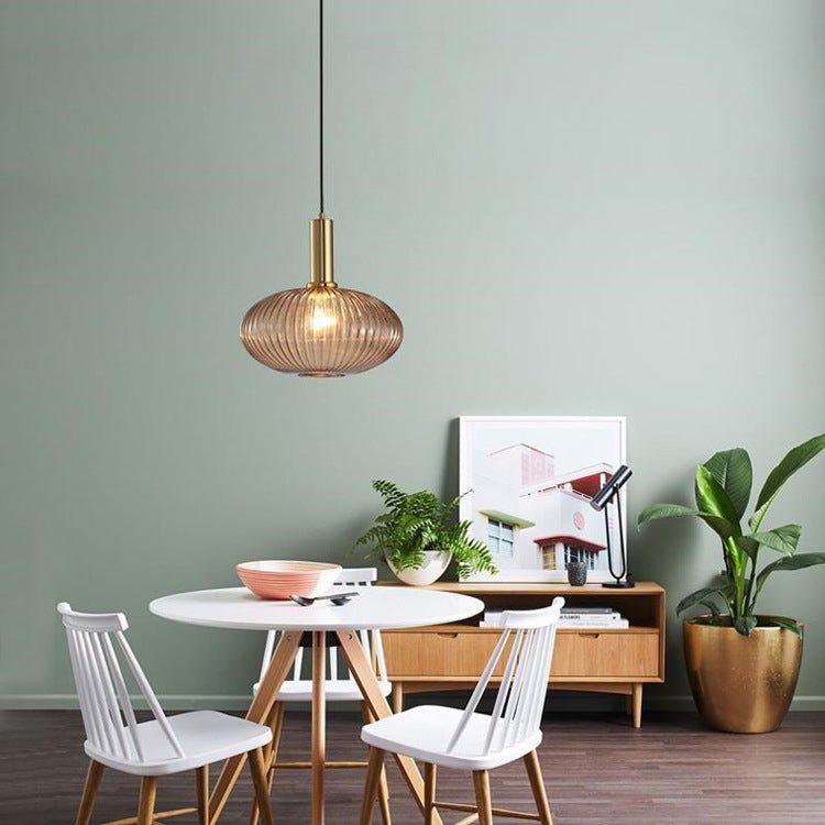 ColorVibe Retro Szklana Wisząca Lampa