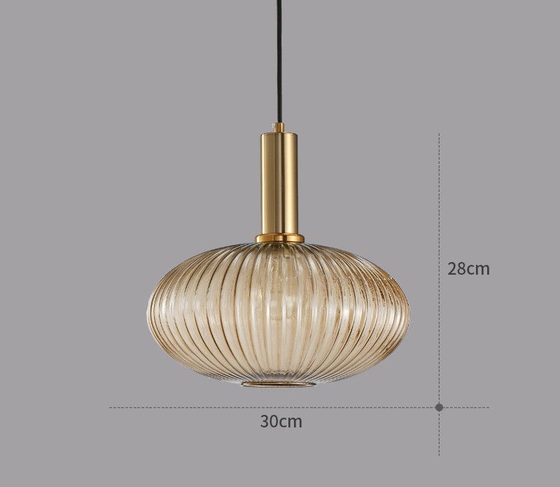 ColorVibe Retro Szklana Wisząca Lampa