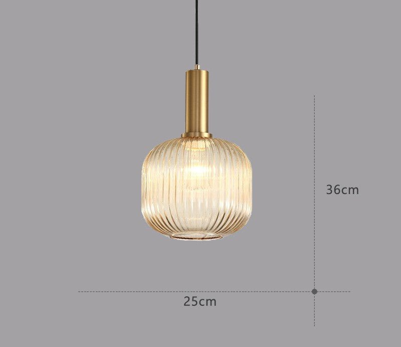 ColorVibe Retro Szklana Wisząca Lampa