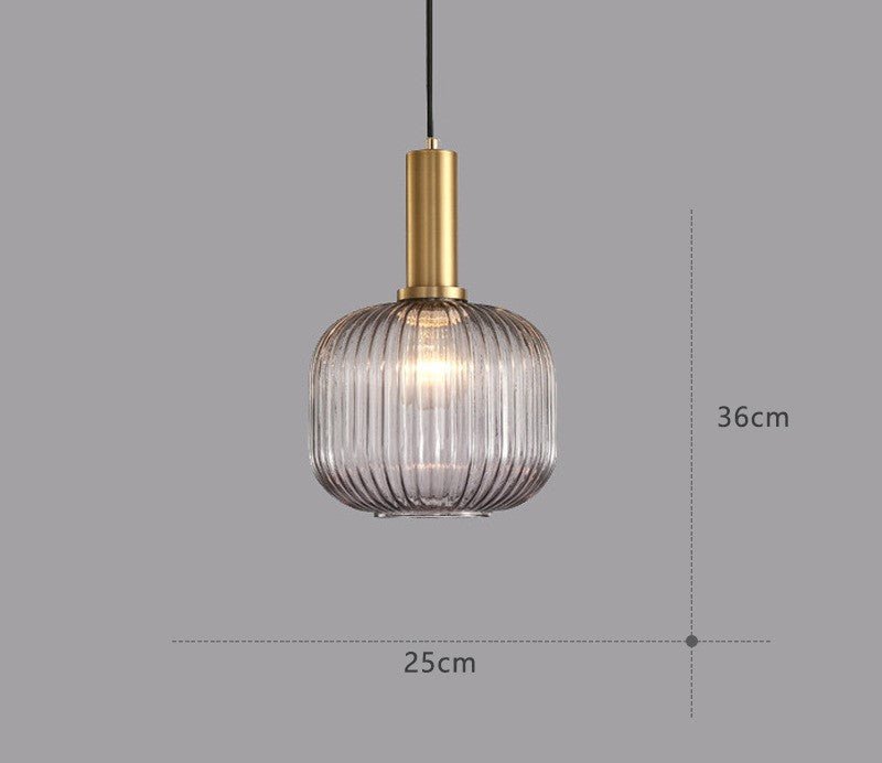 ColorVibe Retro Szklana Wisząca Lampa