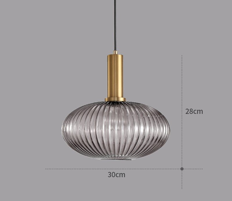 ColorVibe Retro Szklana Wisząca Lampa