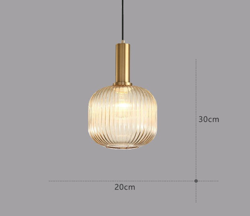 ColorVibe Retro Szklana Wisząca Lampa