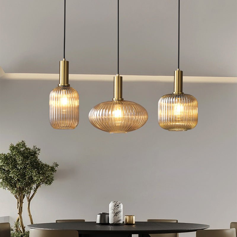 ColorVibe Retro Szklana Wisząca Lampa