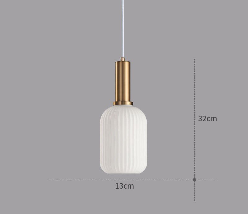 ColorVibe Retro Szklana Wisząca Lampa
