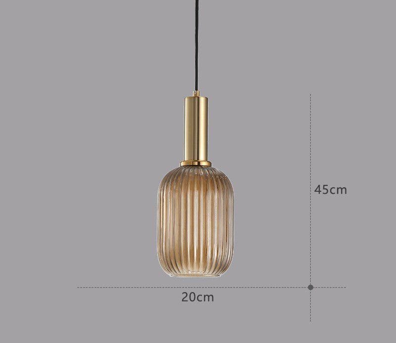 ColorVibe Retro Szklana Wisząca Lampa