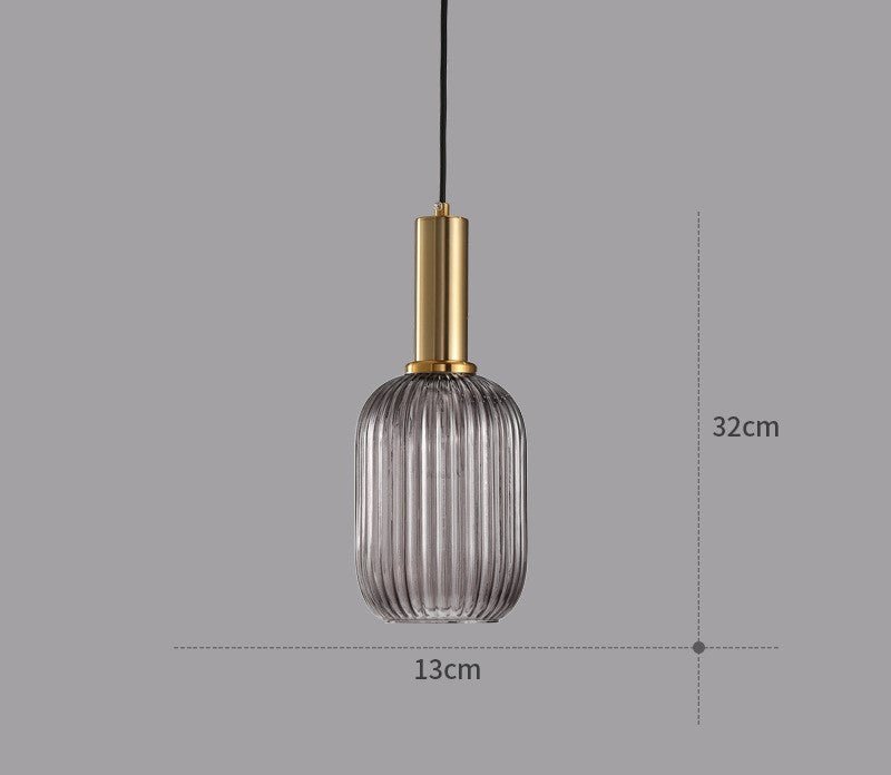 ColorVibe Retro Szklana Wisząca Lampa