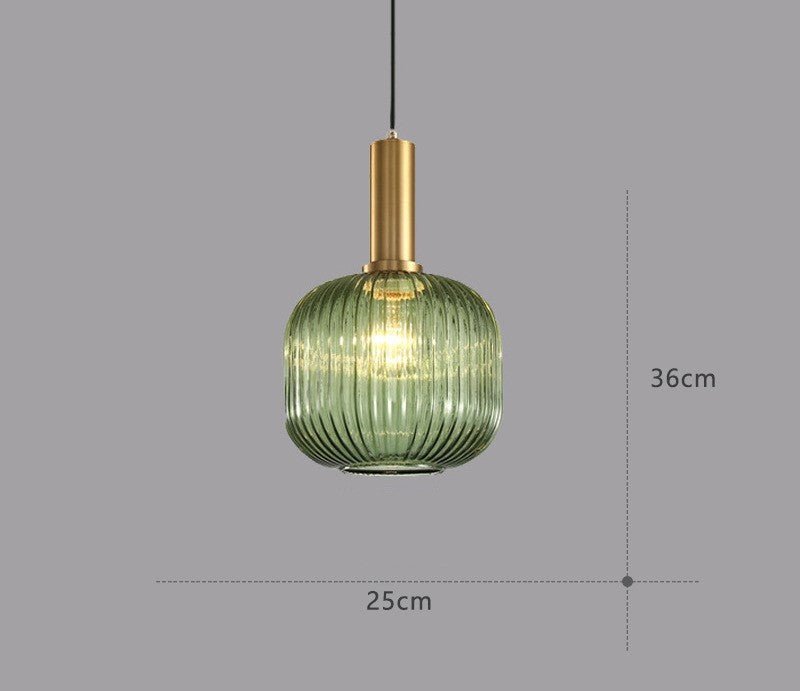 ColorVibe Retro Szklana Wisząca Lampa
