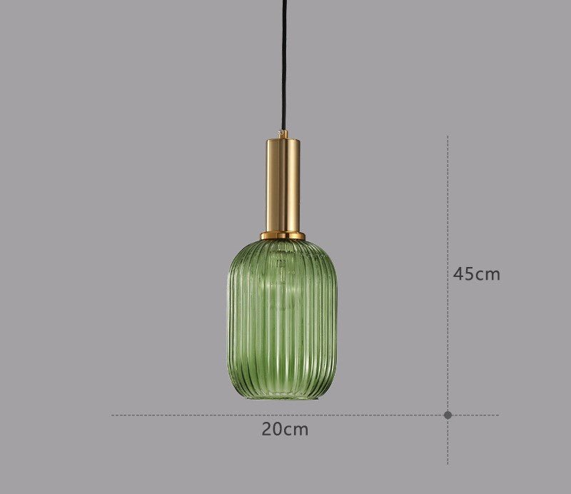 ColorVibe Retro Szklana Wisząca Lampa
