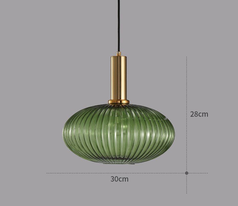 ColorVibe Retro Szklana Wisząca Lampa