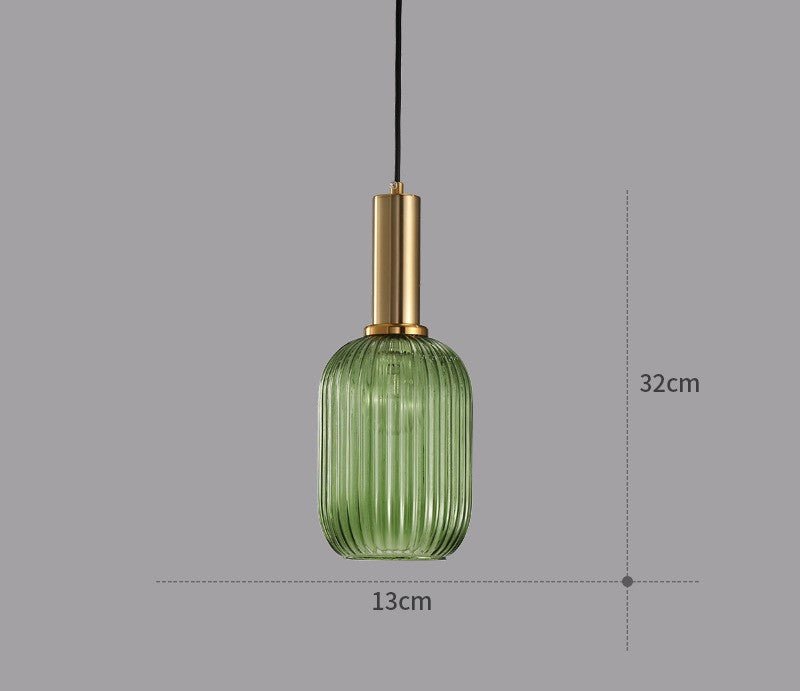 ColorVibe Retro Szklana Wisząca Lampa
