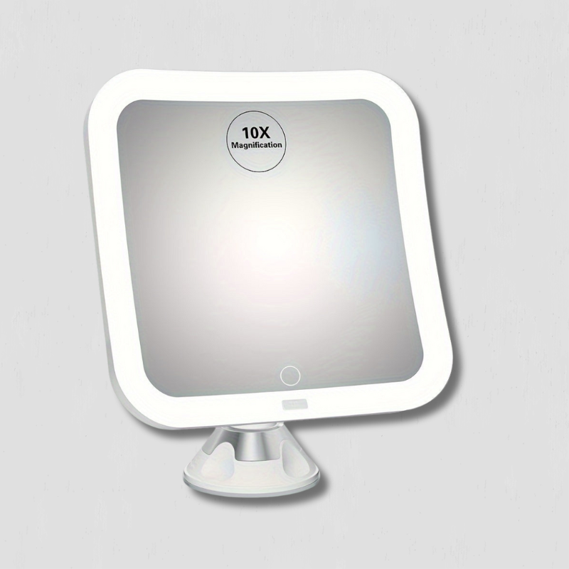 GlowSnap - Lampa do Makijażu z Dotykowym Sterowaniem i Przyssawką