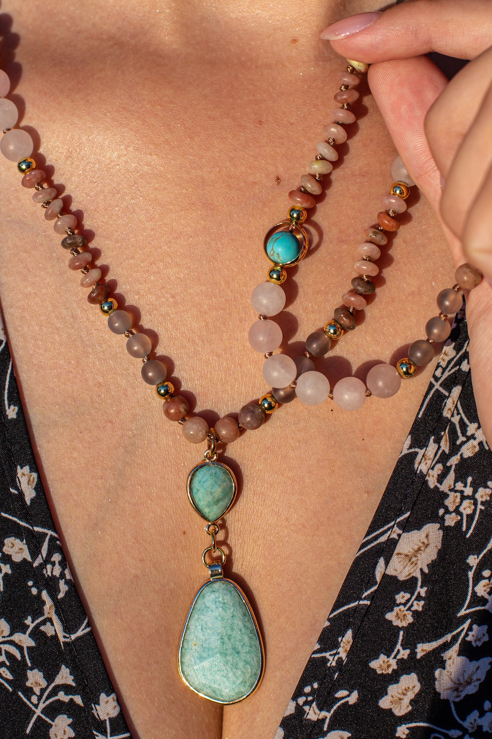 Diep Reinigende Pastel Mala Ketting van Aurielle