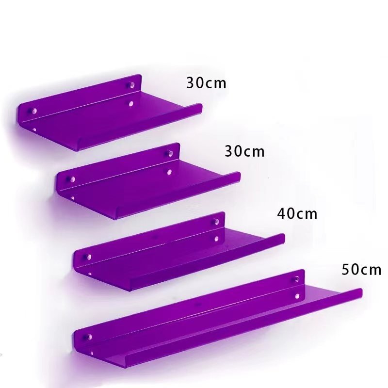 PrismShelf | Kolorowe Akrilowe Półki Wiszące do Przechowywania w Domu i Łazience