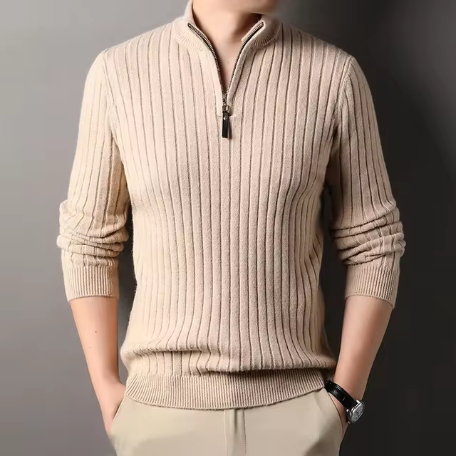 NOA - Stylowa Męska Bluza z Pół-Zipem