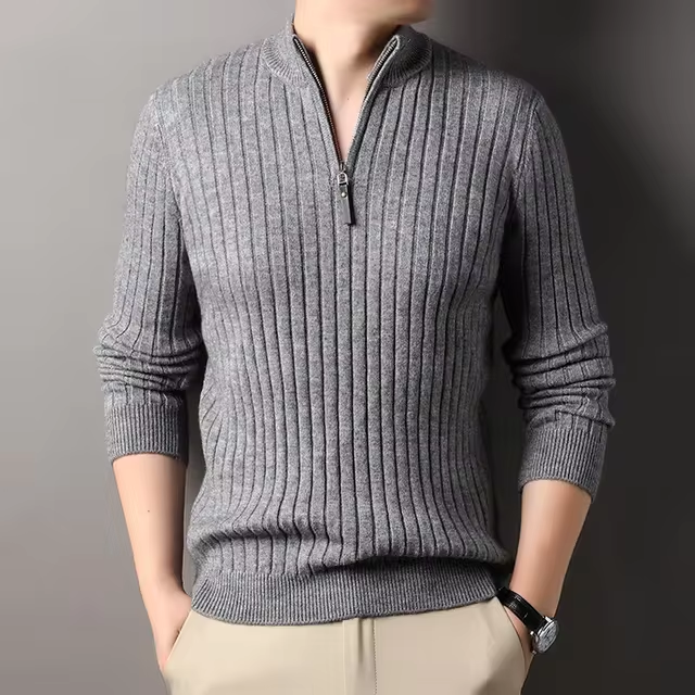NOA - Stylowa Męska Bluza z Pół-Zipem