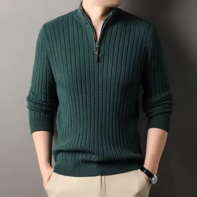 NOA - Stylowa Męska Bluza z Pół-Zipem