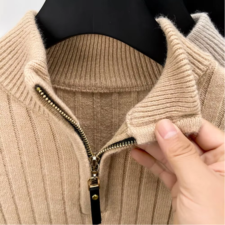 NOA - Stylowa Męska Bluza z Pół-Zipem