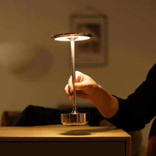 Bezprzewodowa lampa stołowa USB - GlowBeam z funkcją ładowania