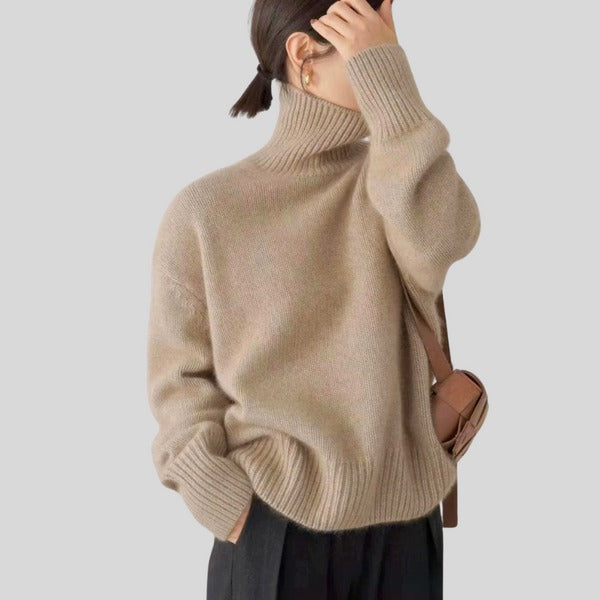 Olivia | Sweter z wysokim kołnierzem o eleganckim designie