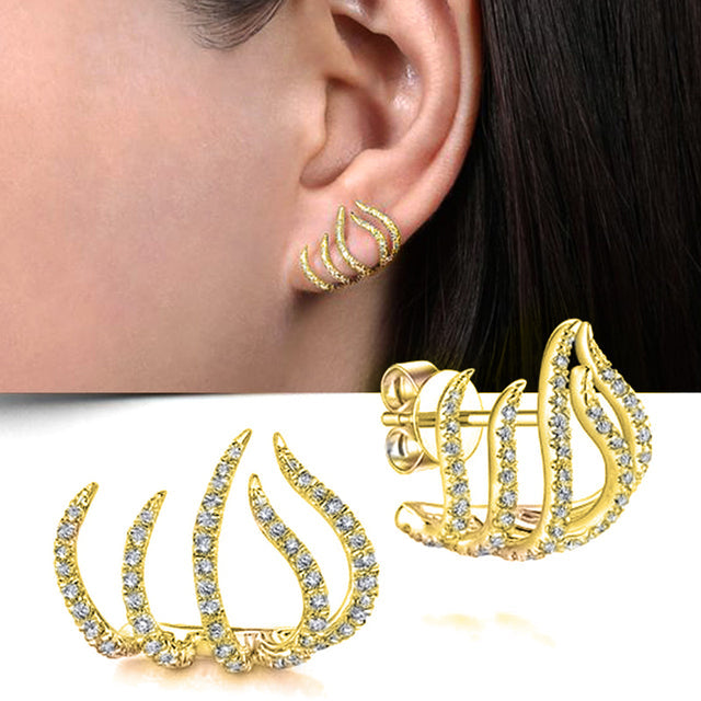 Wild Kraft Elegance | Claw-Shaped Earrings