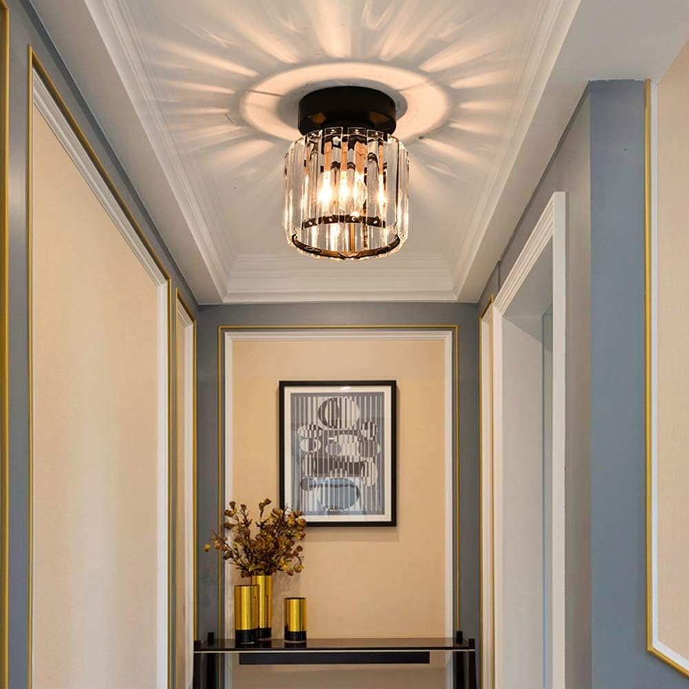 Nowoczesna sufitowa lampa kryształowa – CrystalGlow