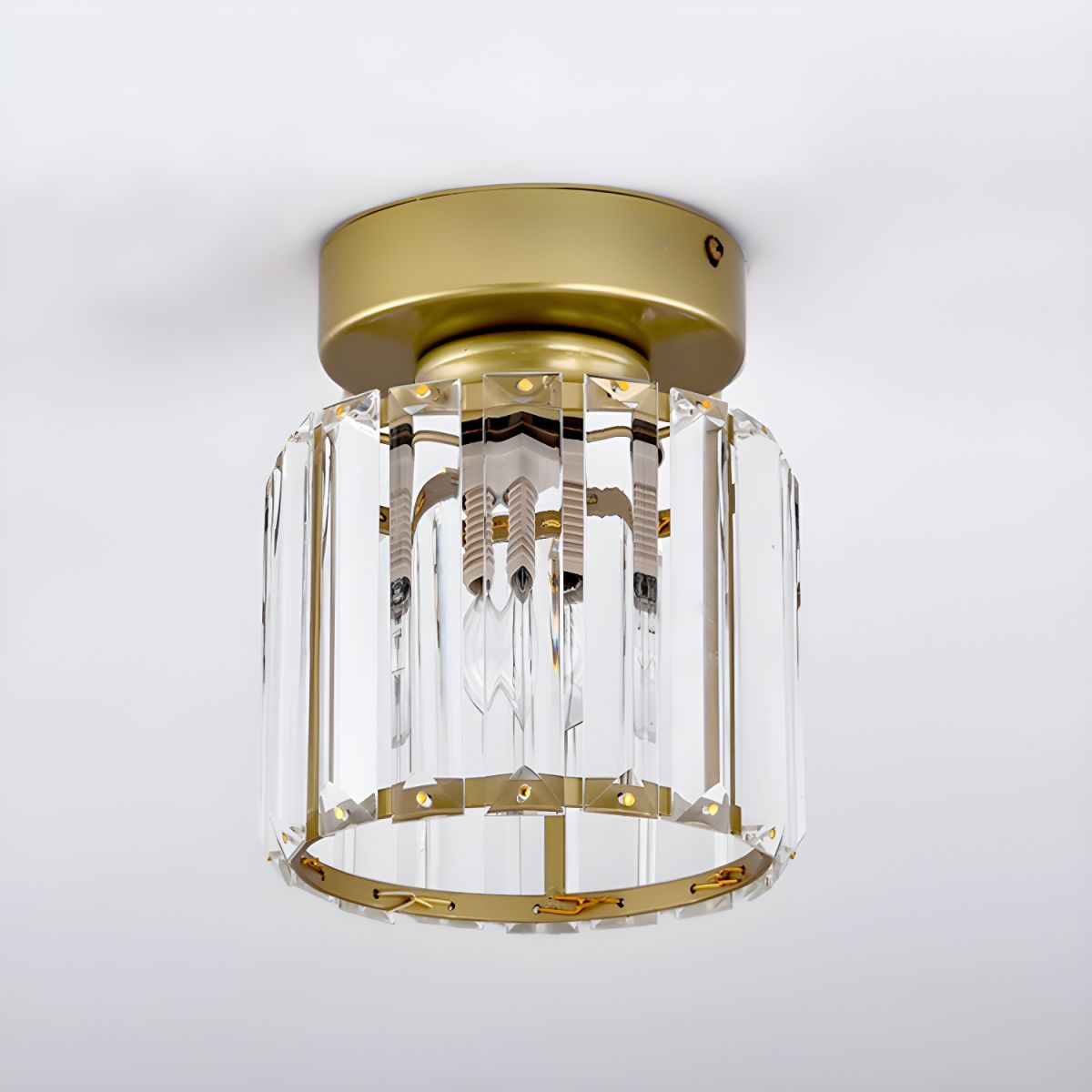 Nowoczesna sufitowa lampa kryształowa – CrystalGlow