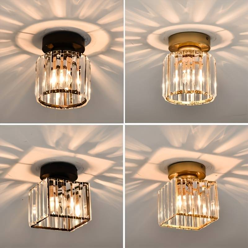 Nowoczesna sufitowa lampa kryształowa – CrystalGlow