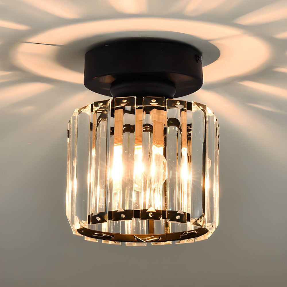 Nowoczesna sufitowa lampa kryształowa – CrystalGlow