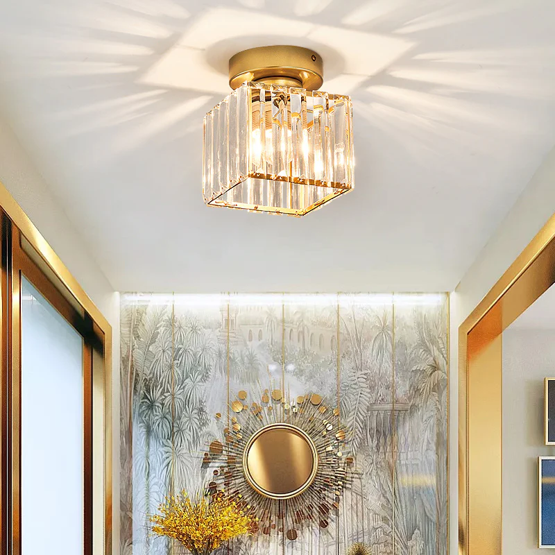 Nowoczesna sufitowa lampa kryształowa – CrystalGlow