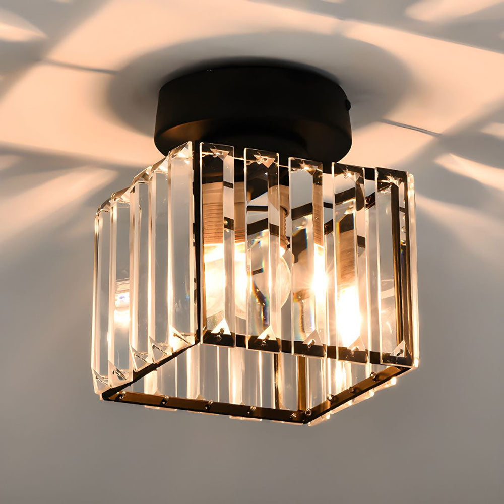 Nowoczesna sufitowa lampa kryształowa – CrystalGlow