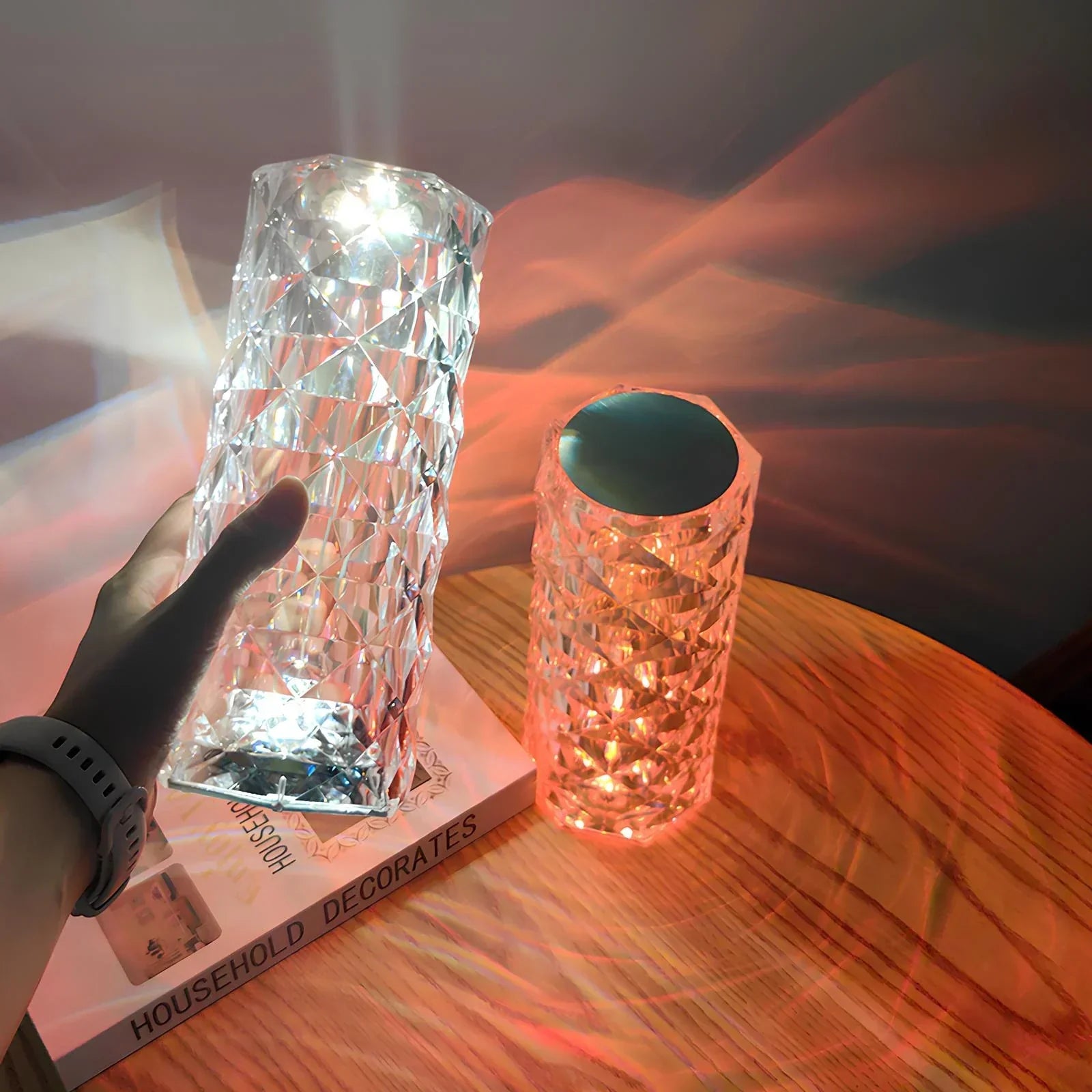 Dotykowa Lampa Stołowa Kristall - Model Aurora