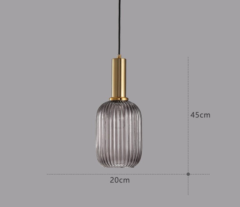 ColorVibe Retro Szklana Wisząca Lampa