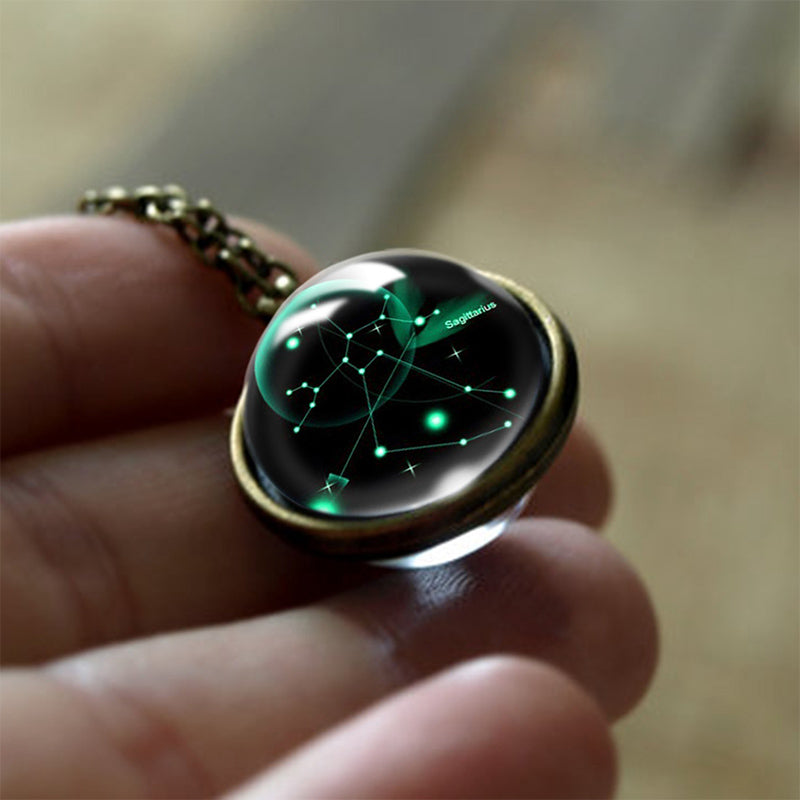 Szklany Wisiorek z 12 Znakami Zodiaku – Sofia