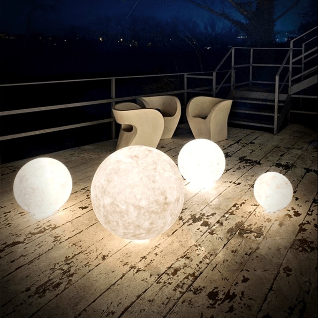 Lampa Księżycowa z Naturalną Podstawką i Intuicyjnym Sterowaniem