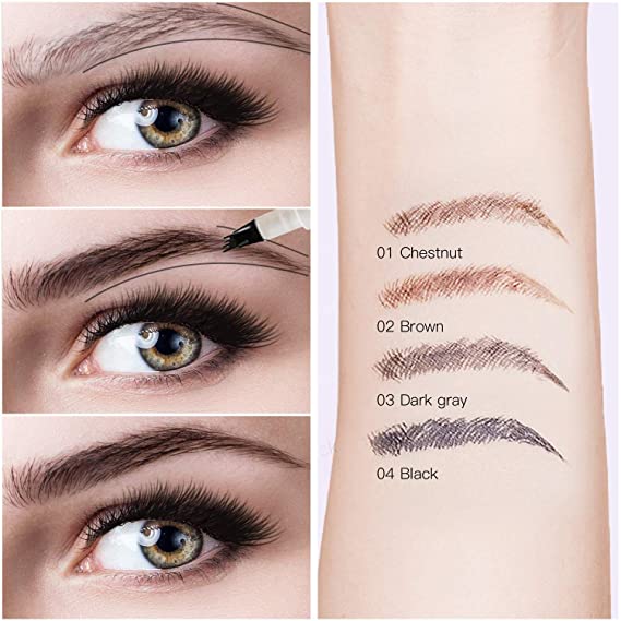 Precision Brow Pro - Wodoodporny Ołówek do Brwi z 4-Wskazówkowym Aplikatorem