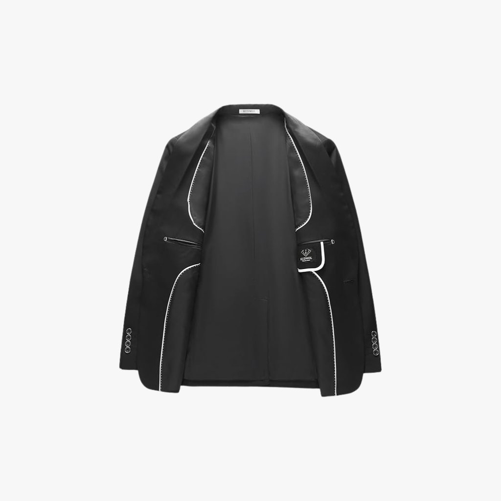 Mason | Męski Slim Fit 3-częściowy Smoking