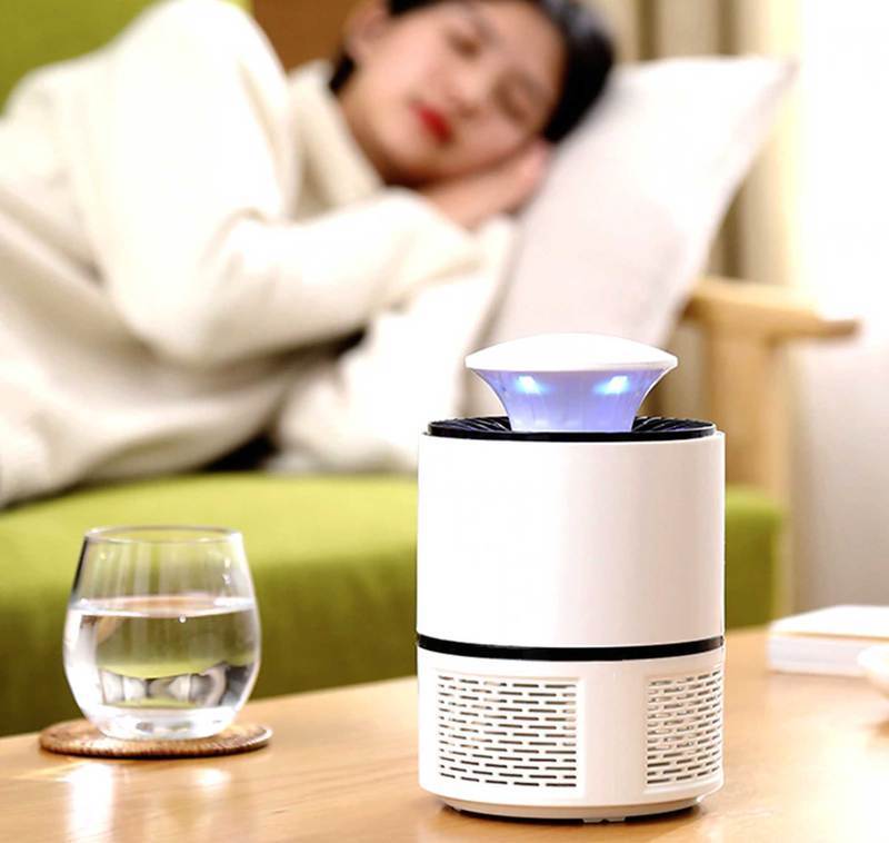Elektroniczna pułapka na owady - LED Lampa na komary, bezpieczna dla dzieci i zwierząt domowych, łatwa w czyszczeniu