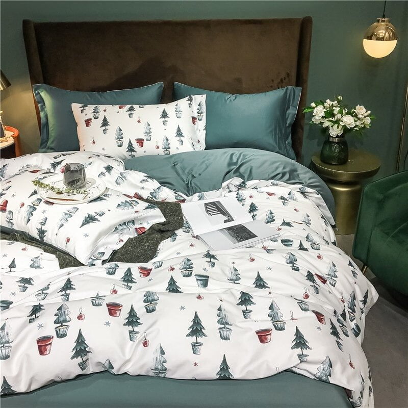 FestiveDream – Ciepły i Przytulny Zestaw Pościeli na Okazję Świąteczną