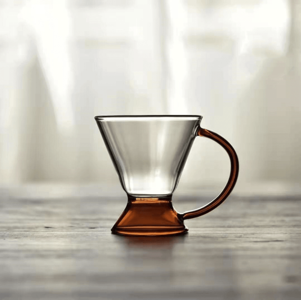 ClearBrew | Elegancki zestaw szklanych dzbanków i filiżanek odpornych na ciepło - doskonały do parzenia herbaty luzem z minimalistycznym stylem