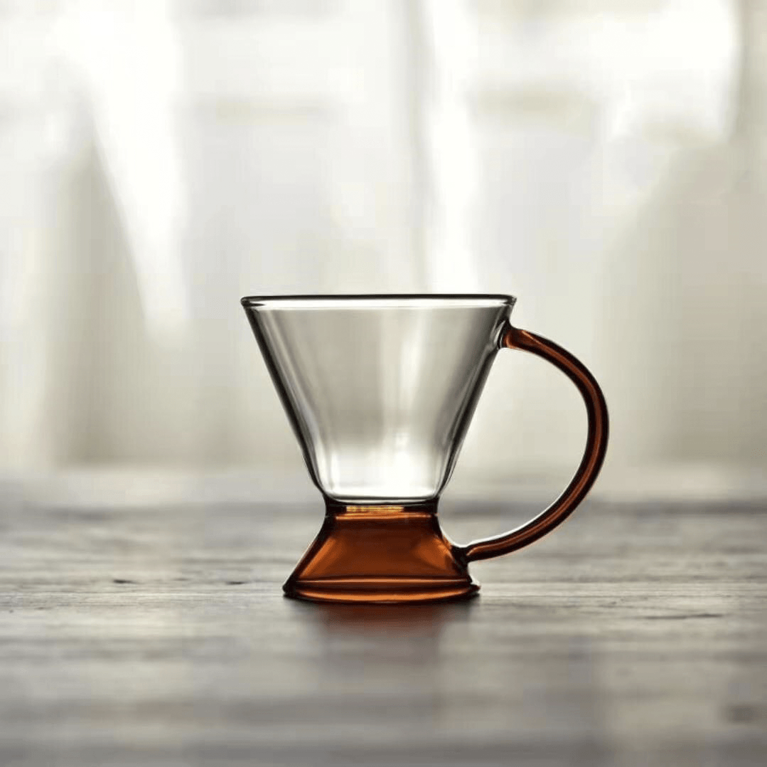 ClearBrew | Elegancki zestaw szklanych dzbanków i filiżanek odpornych na ciepło - doskonały do parzenia herbaty luzem z minimalistycznym stylem