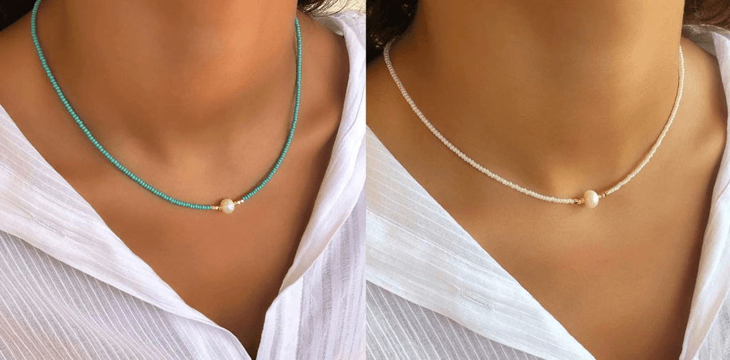 Elegancki naszyjnik z pereł (kup jeden, drugi gratis) – LuxeParel