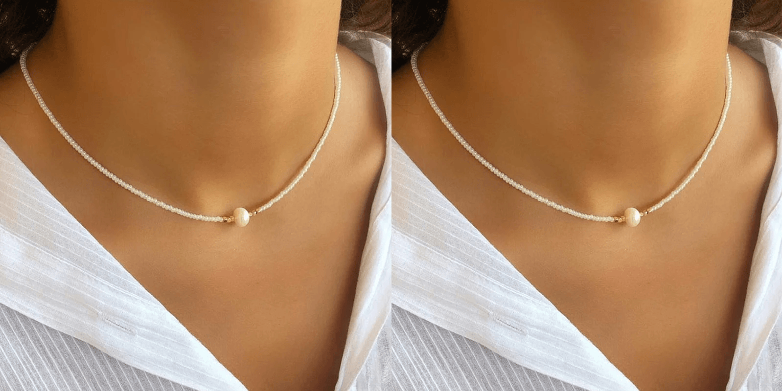 Elegancki naszyjnik z pereł (kup jeden, drugi gratis) – LuxeParel